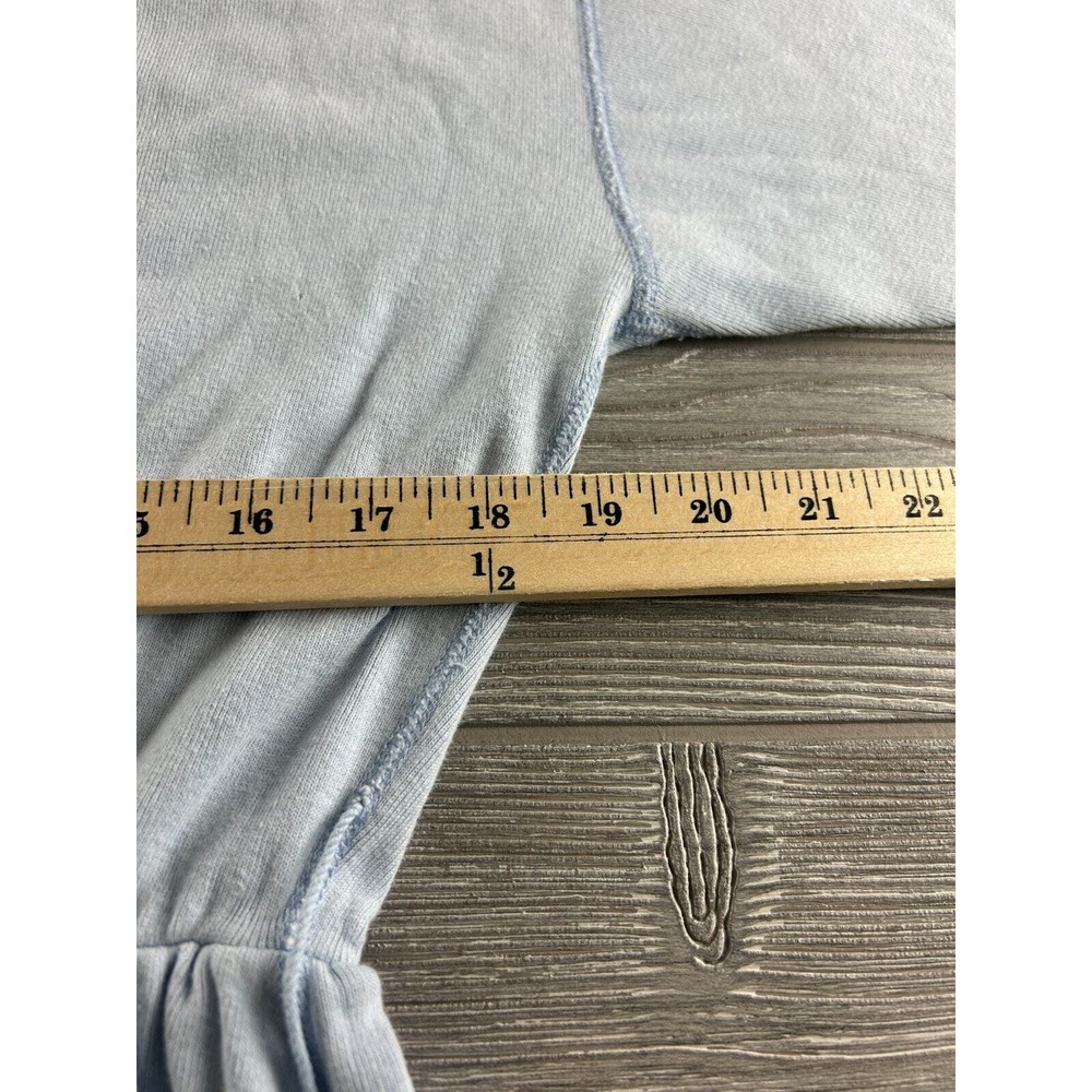 VTG Polo Ralph Lauren Womens Size Large Knit Henley Light Blue Maxi Dress Long - Picture 7 of 9